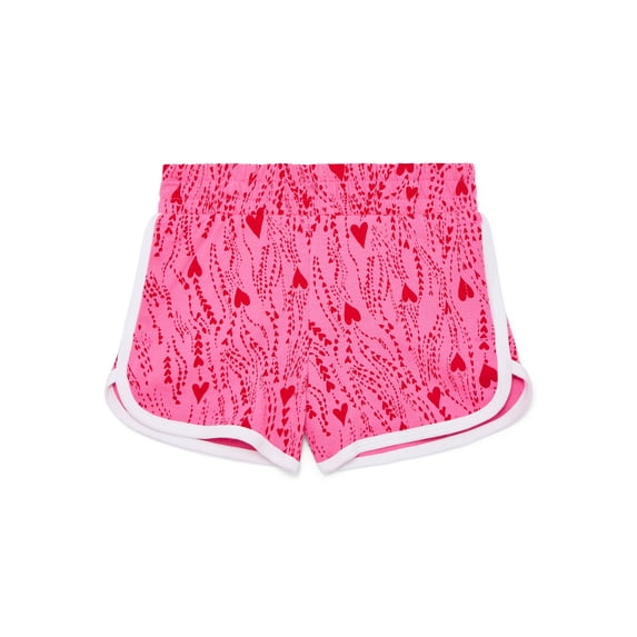 Wonder Nation Girls Dolphin Hem Shorts, Sizes 4-18 & Plus