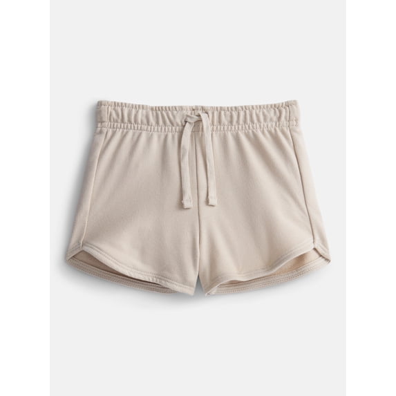 Wonder Nation Toddler Girls Dolphin Hem Solid Shorts, Sizes 18M-5T