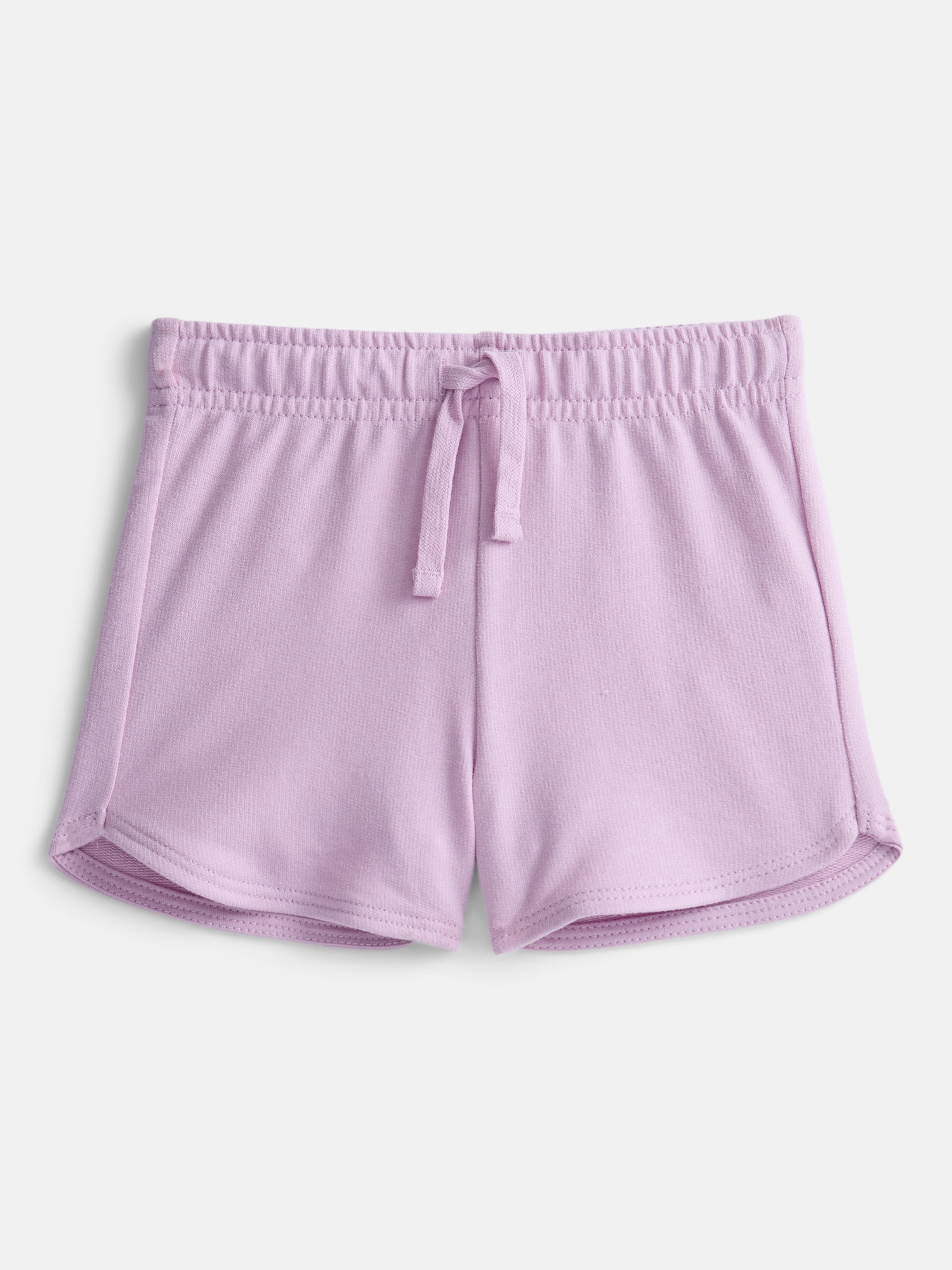 Wonder Nation Toddler Girls Dolphin Hem Solid Shorts, Sizes 18M-5T