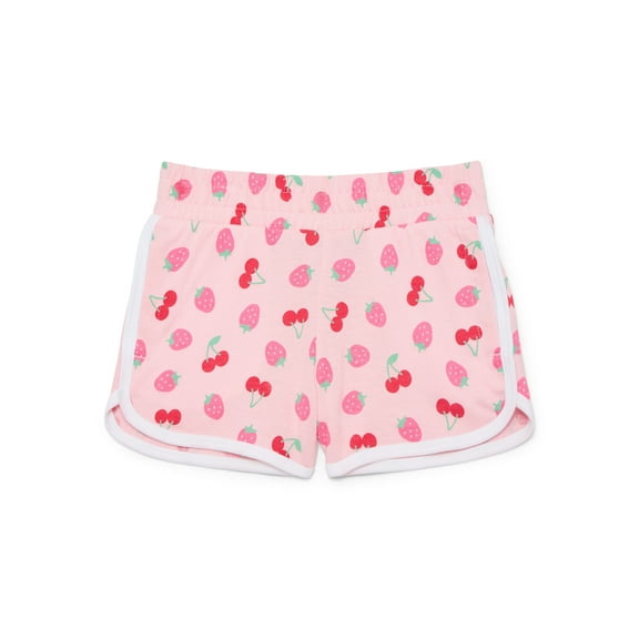 Wonder Nation Girls Dolphin Hem Shorts, Sizes 4-18 & Plus