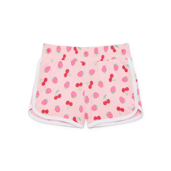 Wonder Nation Girls Dolphin Hem Shorts, Sizes 4-18 & Plus