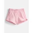thumbnail image 1 of Wonder Nation Toddler Girls Dolphin Hem Solid Shorts, Sizes 18M-5T, 1 of 3
