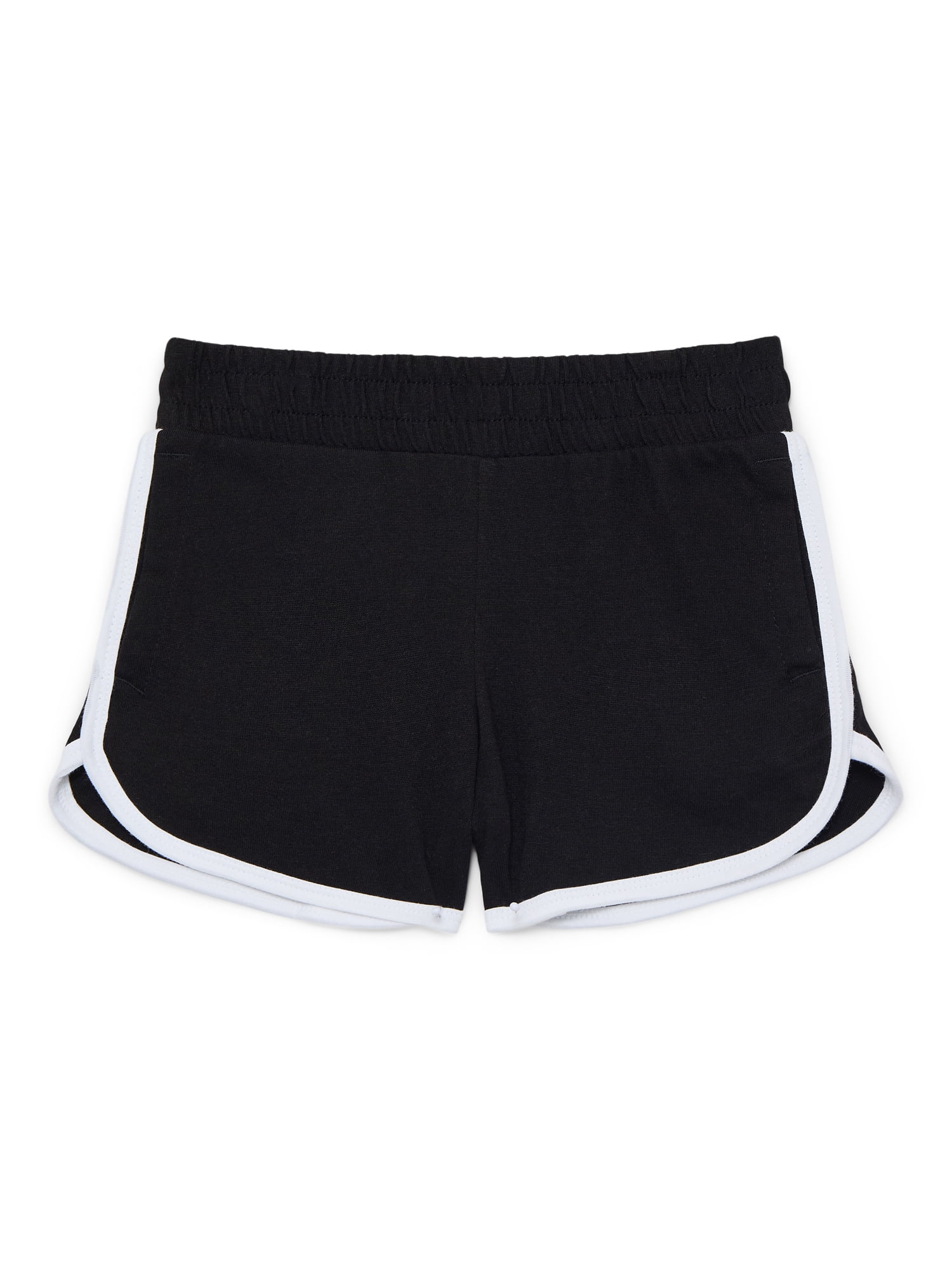 Wonder Nation Girls Dolphin Hem Shorts, Sizes 4-18 & Plus
