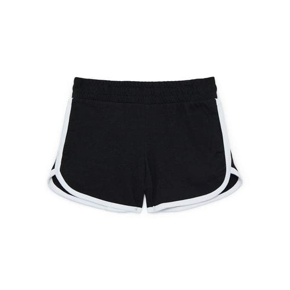 Wonder Nation Girls Dolphin Hem Shorts, Sizes 4-18 & Plus