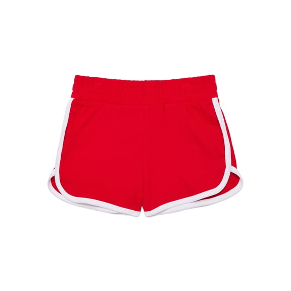 Wonder Nation Girls Dolphin Hem Shorts, Sizes 4-18 & Plus