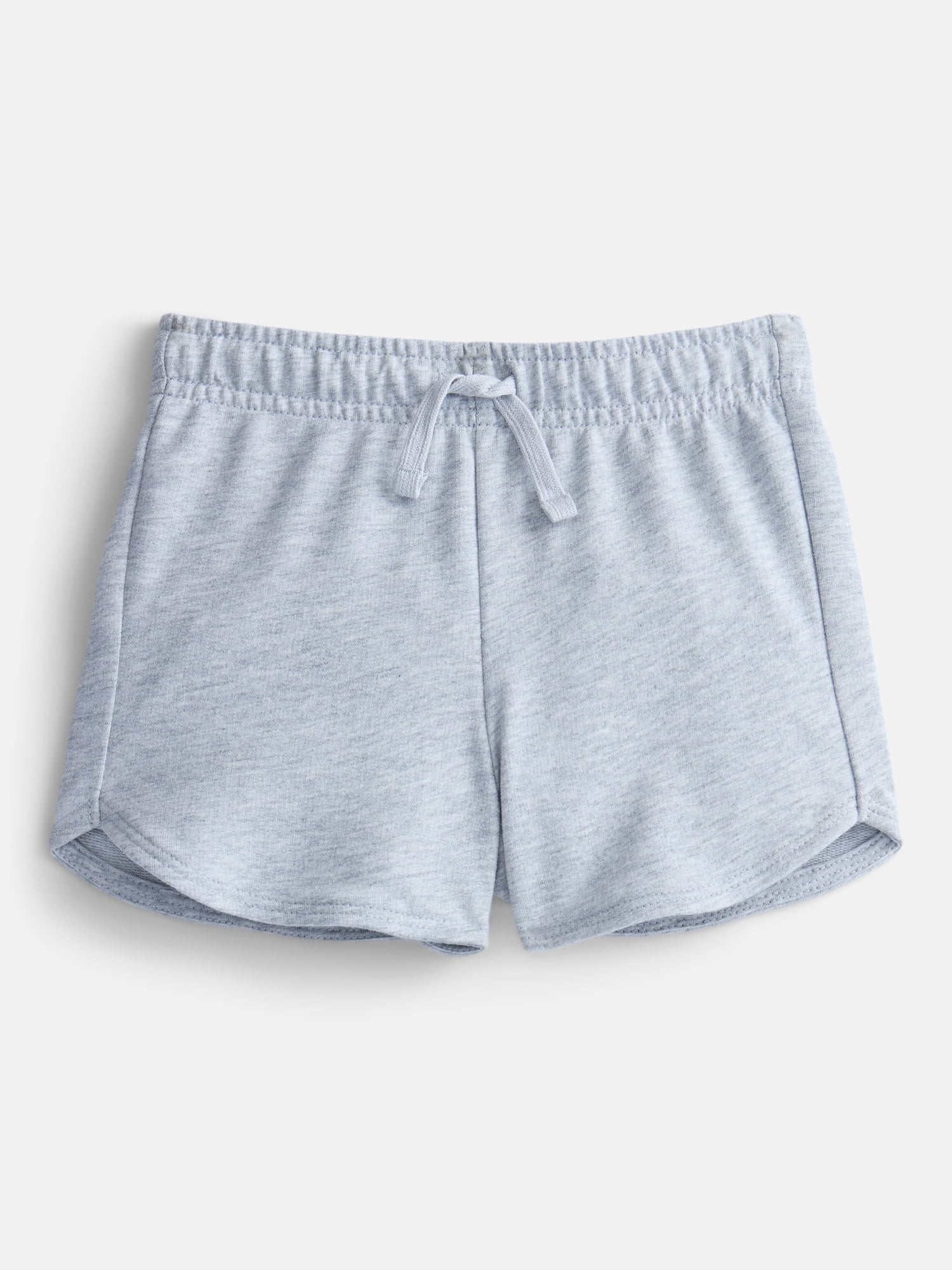 Wonder Nation Toddler Girls Dolphin Hem Solid Shorts, Sizes 18M-5T
