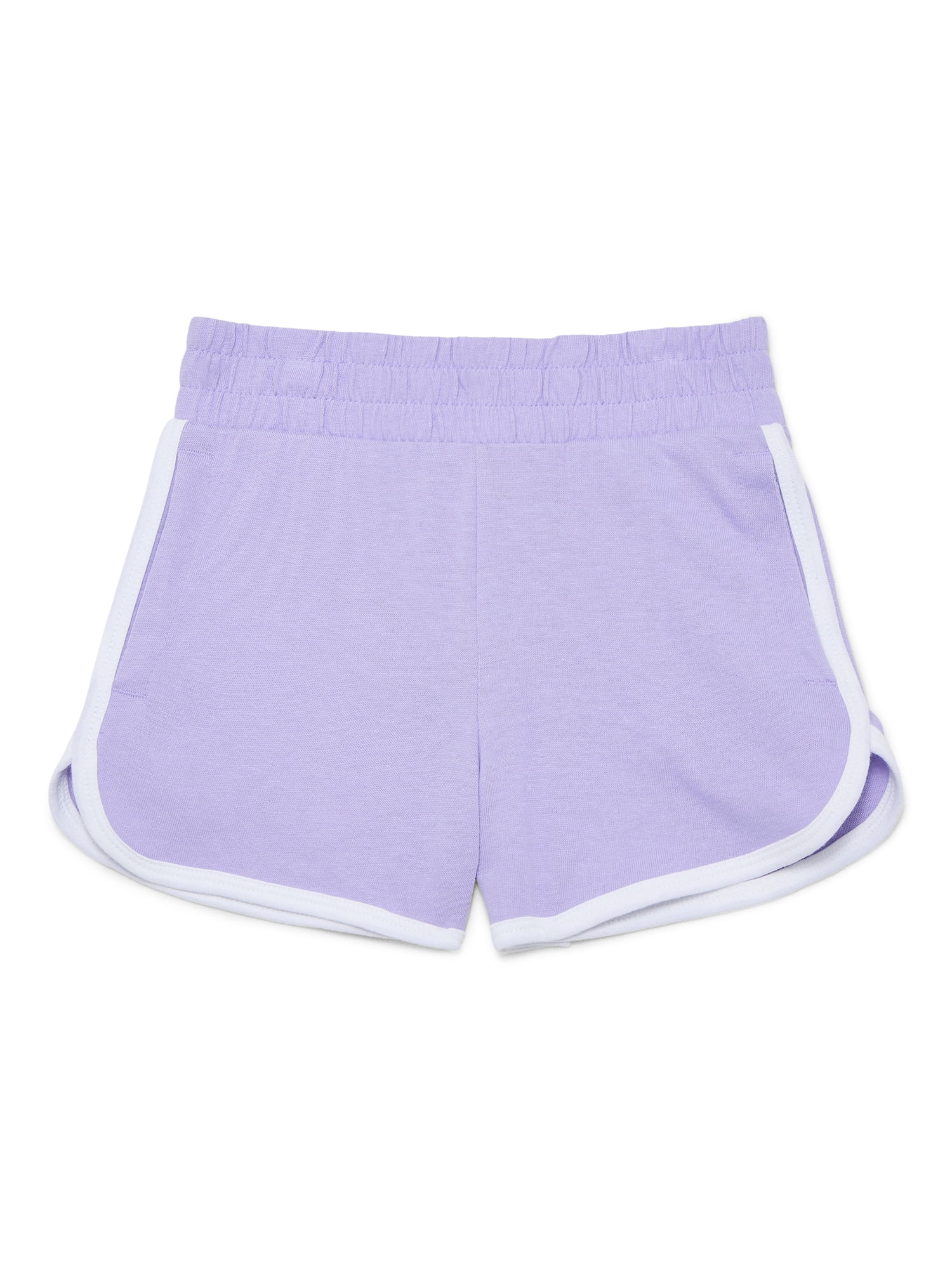 Wonder Nation Girls Dolphin Hem Shorts, Sizes 4-18 & Plus