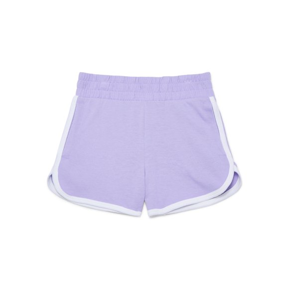 Wonder Nation Girls Dolphin Hem Shorts, Sizes 4-18 & Plus