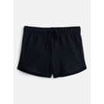 thumbnail image 1 of Wonder Nation Toddler Girls Dolphin Hem Solid Shorts, Sizes 18M-5T, 1 of 2