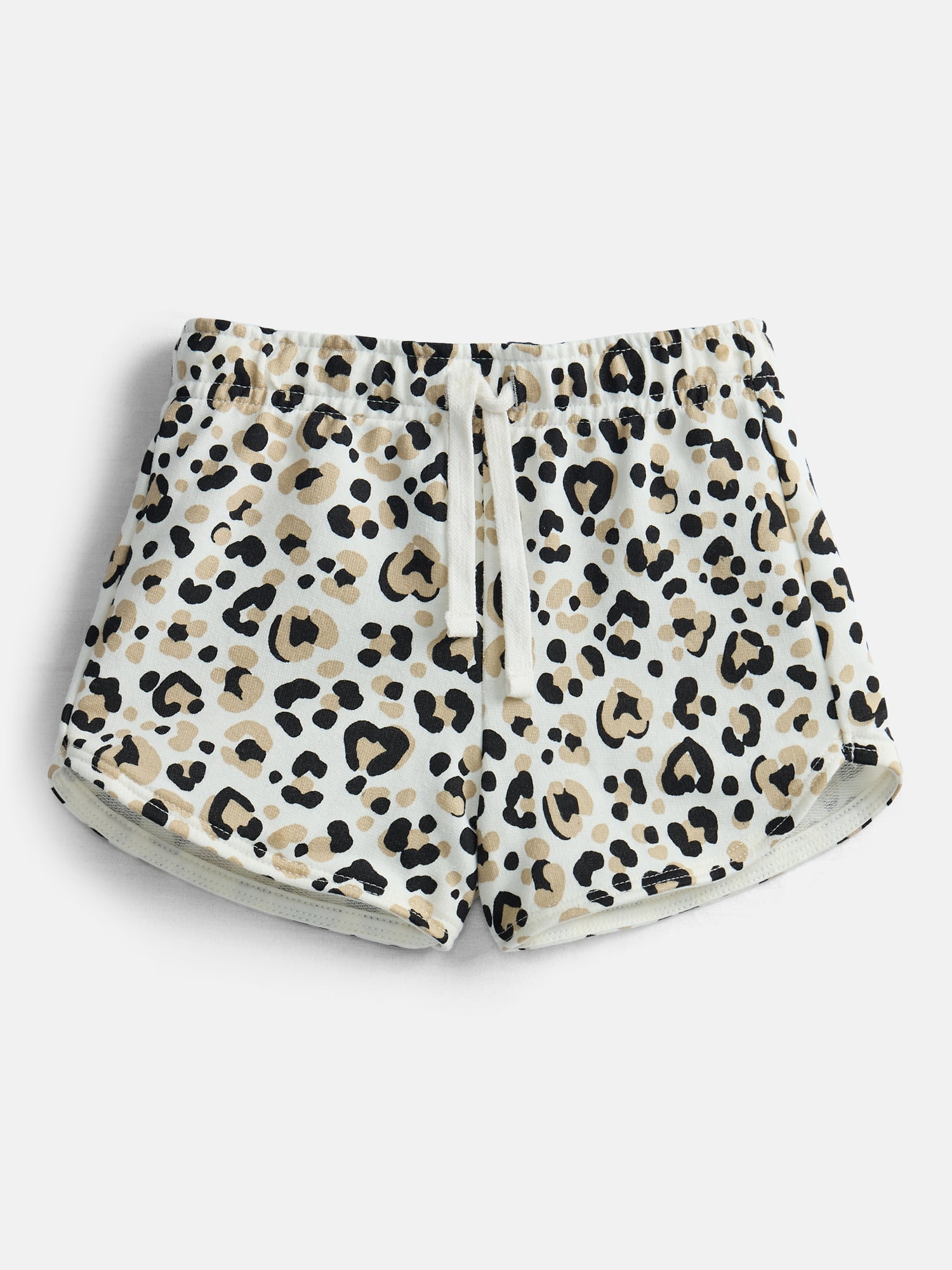 Wonder Nation Toddler Girls Dolphin Hem Printed Shorts, Sizes 18M-5T