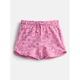 thumbnail image 1 of Wonder Nation Toddler Girls Dolphin Hem Printed Shorts, Sizes 18M-5T, 1 of 3