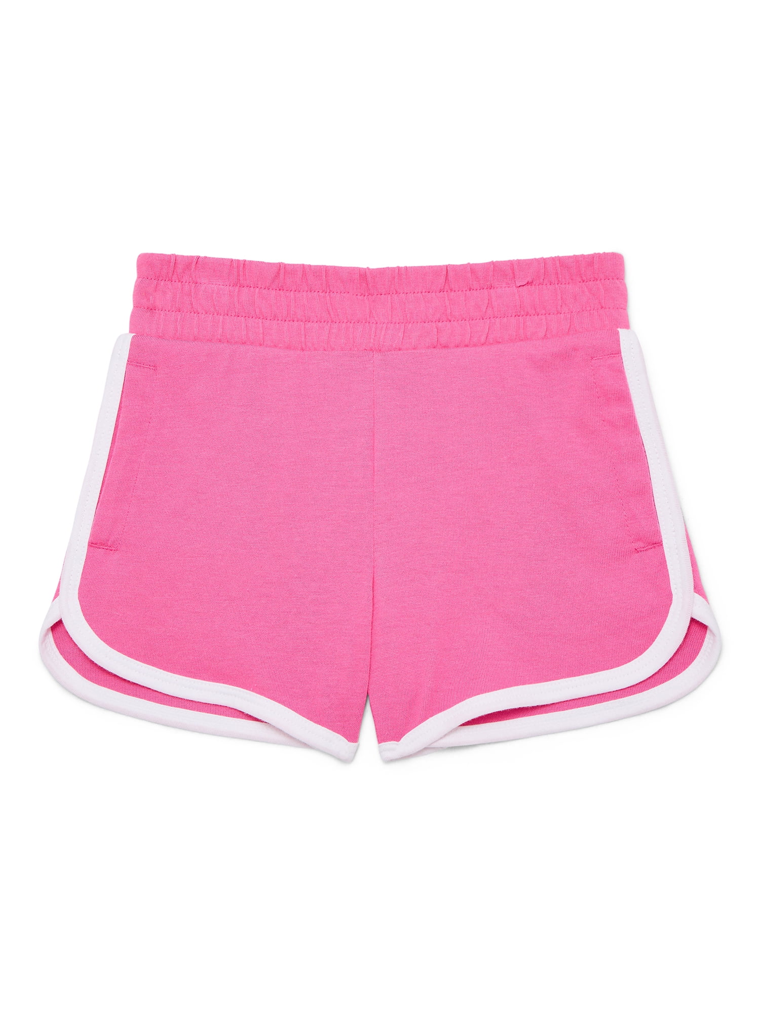 Wonder Nation Girls Dolphin Hem Shorts, Sizes 4-18 & Plus