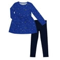 thumbnail image 1 of Wonder Nation Girls Long Sleeve Play Dress and Leggings Set, 2-Piece, Sizes 4-18 & Plus, 1 of 3