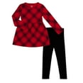 thumbnail image 1 of Wonder Nation Girls Long Sleeve Play Dress and Leggings Set, 2-Piece, Sizes 4-18 & Plus, 1 of 3
