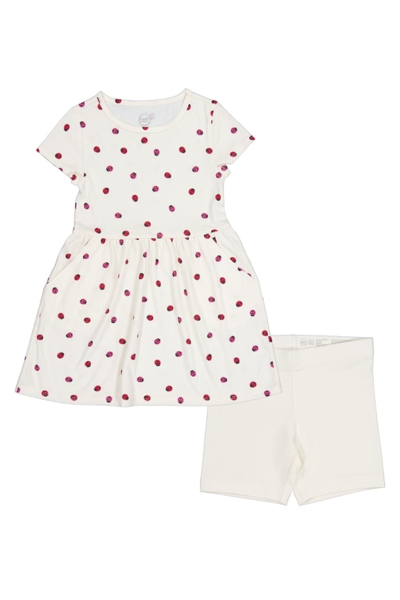Girls Dress and Bike Short, 2-Piece, Sizes 4-18 & Plus