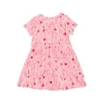 thumbnail image 1 of Wonder Nation Baby and Toddler Girls Play Dress with Short Sleeves, Sizes 0/3M-5T, 1 of 3