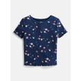thumbnail image 1 of Wonder Nation Toddler Girls' Ribbed Tee with Short Sleeves, Sizes 18M-5T, 1 of 3