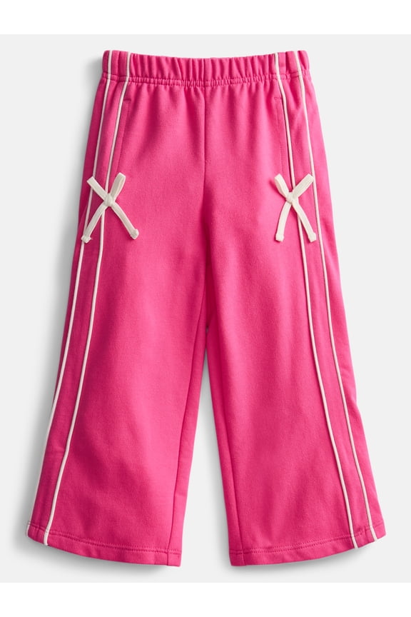 Toddler Girls Track Pants with Bows, Sizes 18M-5T