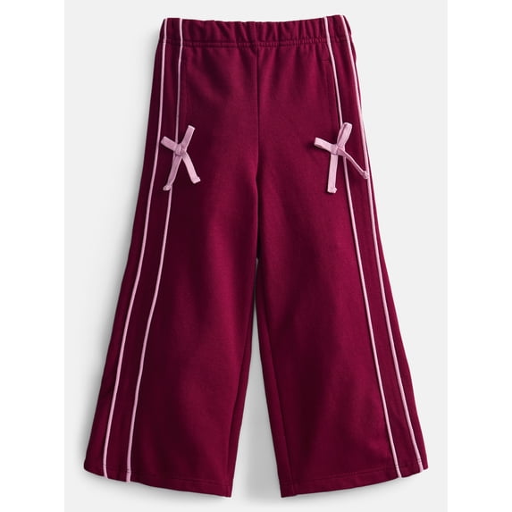 Wonder Nation Toddler Girls Track Pants with Bows, Sizes 18M-5T