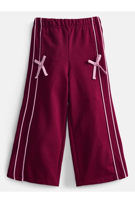 Toddler Girls Track Pants with Bows, Sizes 18M-5T
