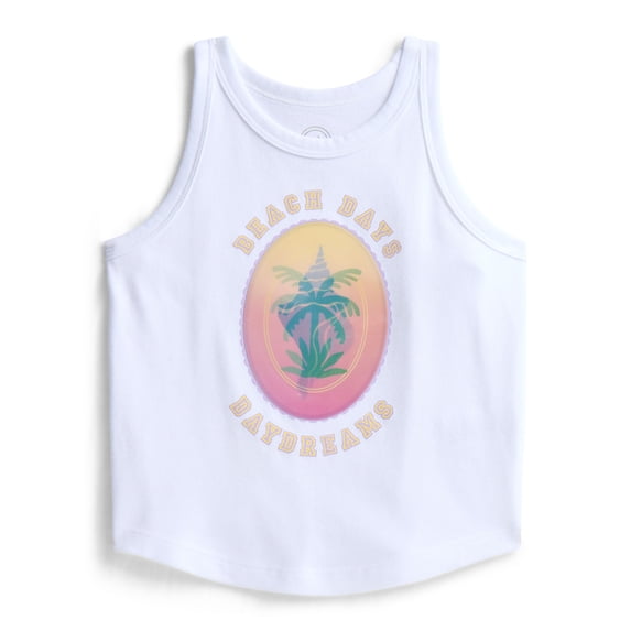 Wonder Nation Girls Graphic Tank Top, Sizes 4-18 & Plus