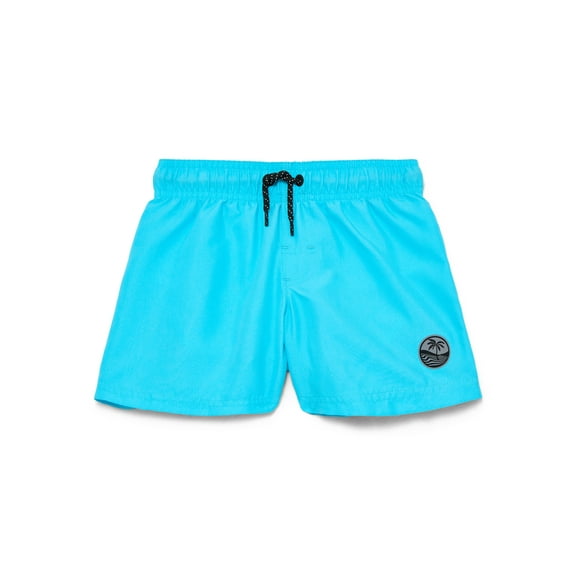 Wonder Nation Boys Everyday Swim Trunks with UPF50, Sizes 4-18 & Husky