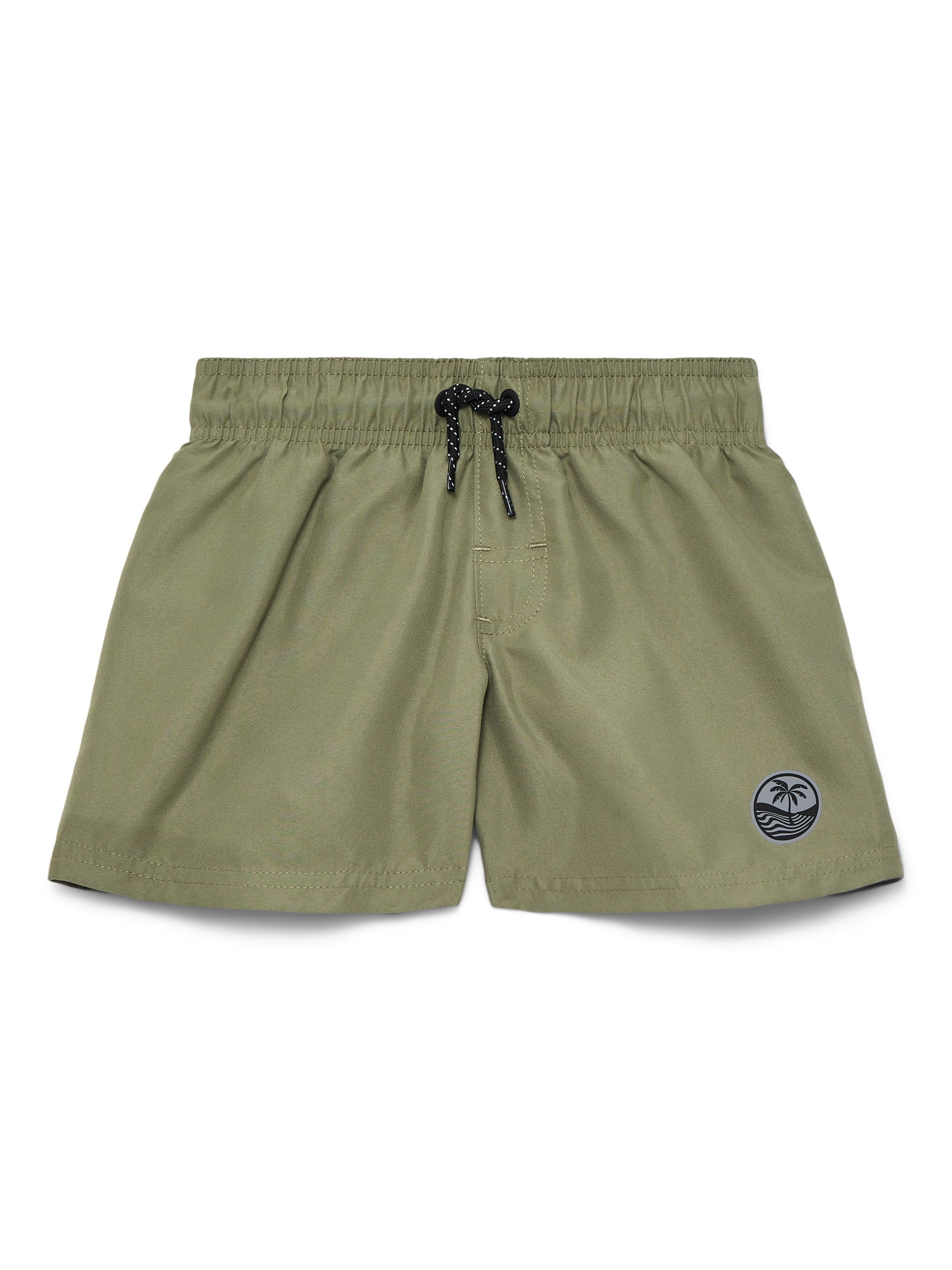 Wonder Nation Boys Everyday Swim Trunks with UPF50, Sizes 4-18 & Husky