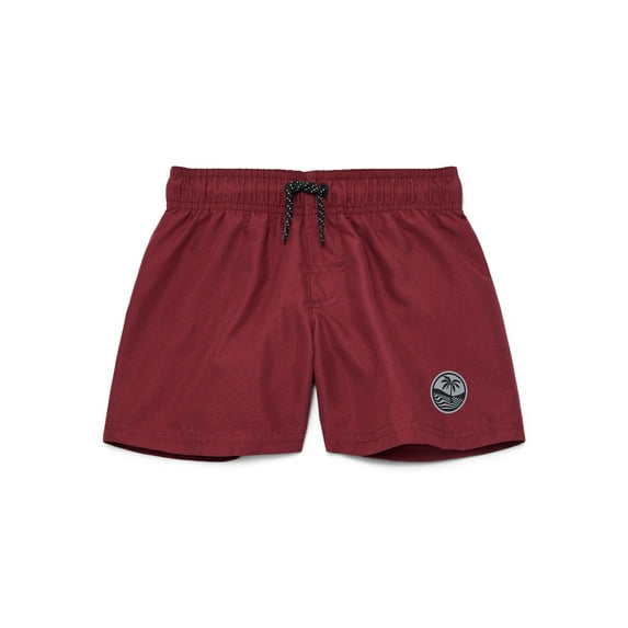 Wonder Nation Boys Everyday Swim Trunks with UPF50, Sizes 4-18 & Husky
