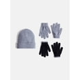 thumbnail image 1 of Wonder Nation Kids' Beanie Hat and Gloves Set, 5- Piece, 1 of 4