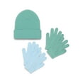 thumbnail image 1 of Wonder Nation Ribbed Beanie and Gloves Set, 3-Piece, Sizes 4-16 Years, 1 of 3