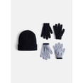 thumbnail image 1 of Wonder Nation Kids' Beanie Hat and Gloves Set, 5- Piece, 1 of 4