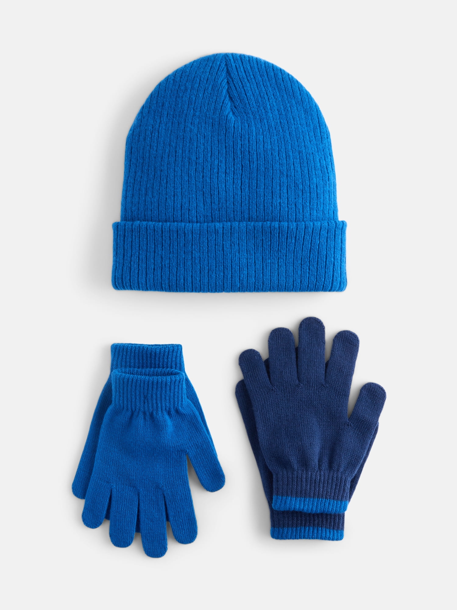 Wonder Nation Kids' Beanie Hat and Gloves Set, 5- Piece