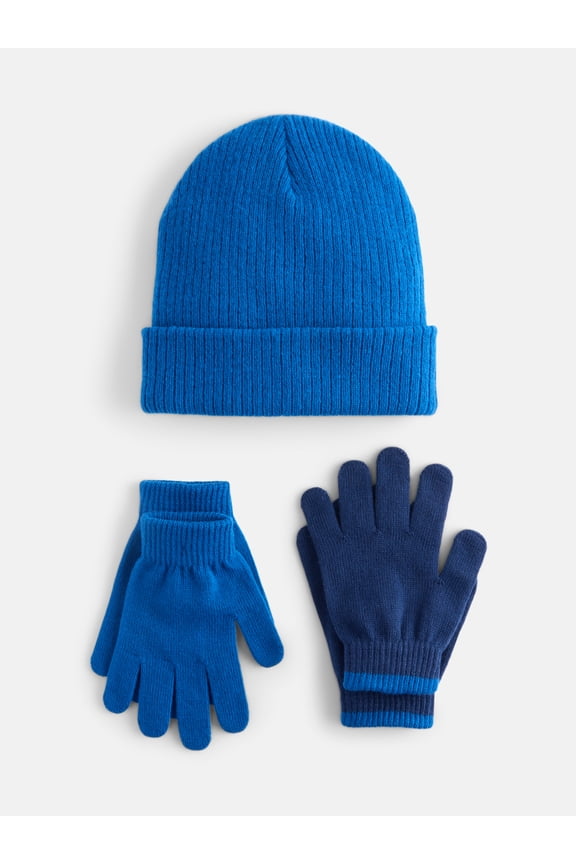 Kids' Beanie Hat and Gloves Set, 5- Piece