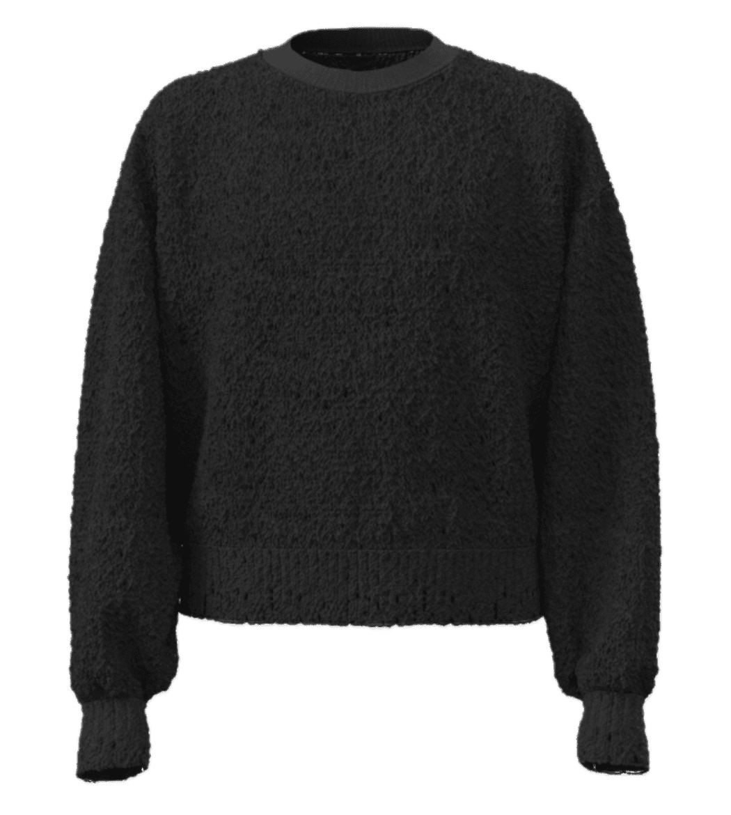 Wonder Nation Girls Eyelash Sweater with Long Sleeves, Sizes 4-18 & Plus