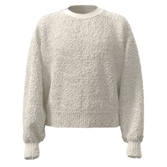 Wonder Nation Girls Eyelash Sweater with Long Sleeves, Sizes 4-18 & Plus