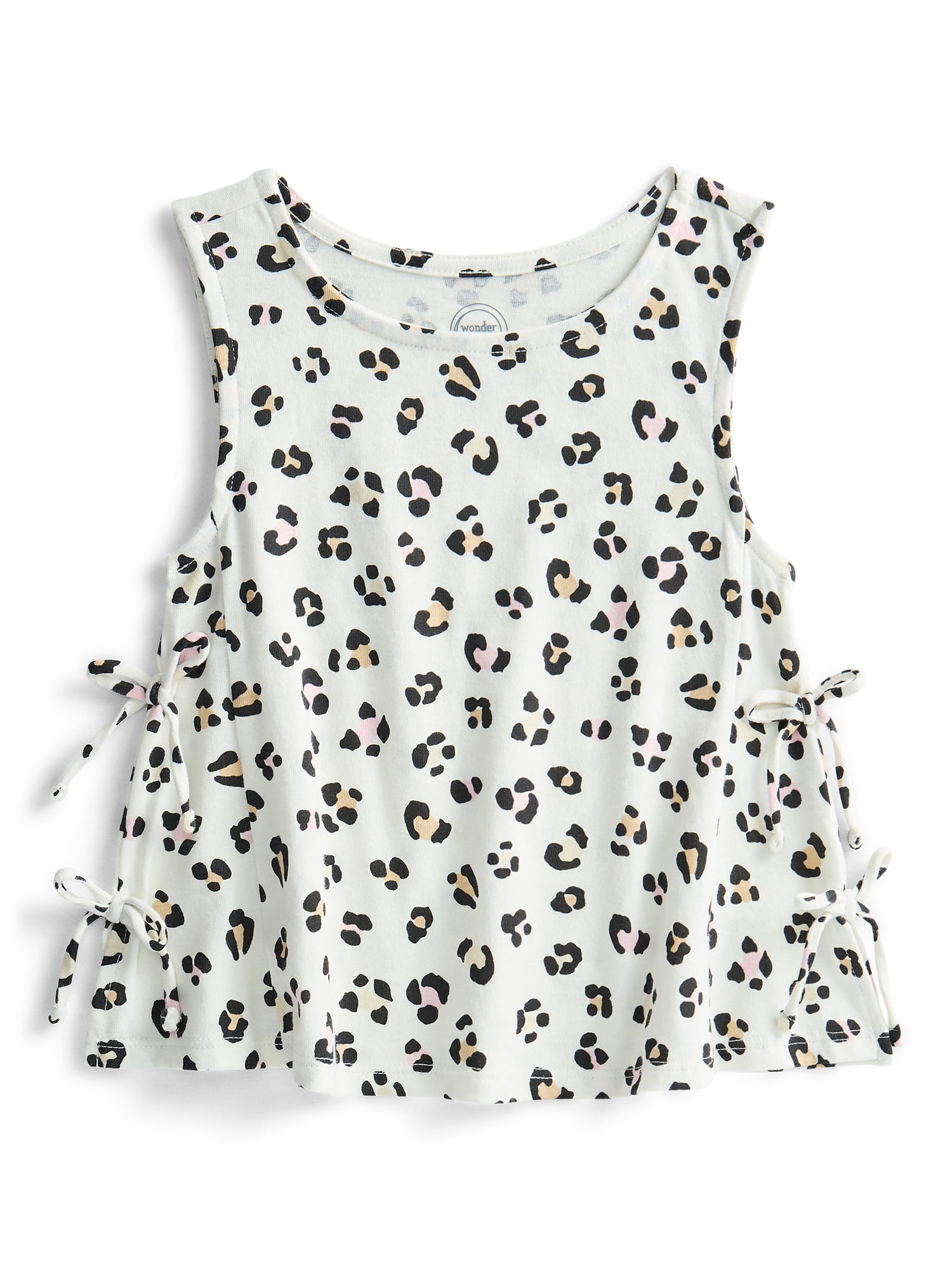 Wonder Nation Girls Fashion Bow Tank Top, Sizes 4-18 & Plus