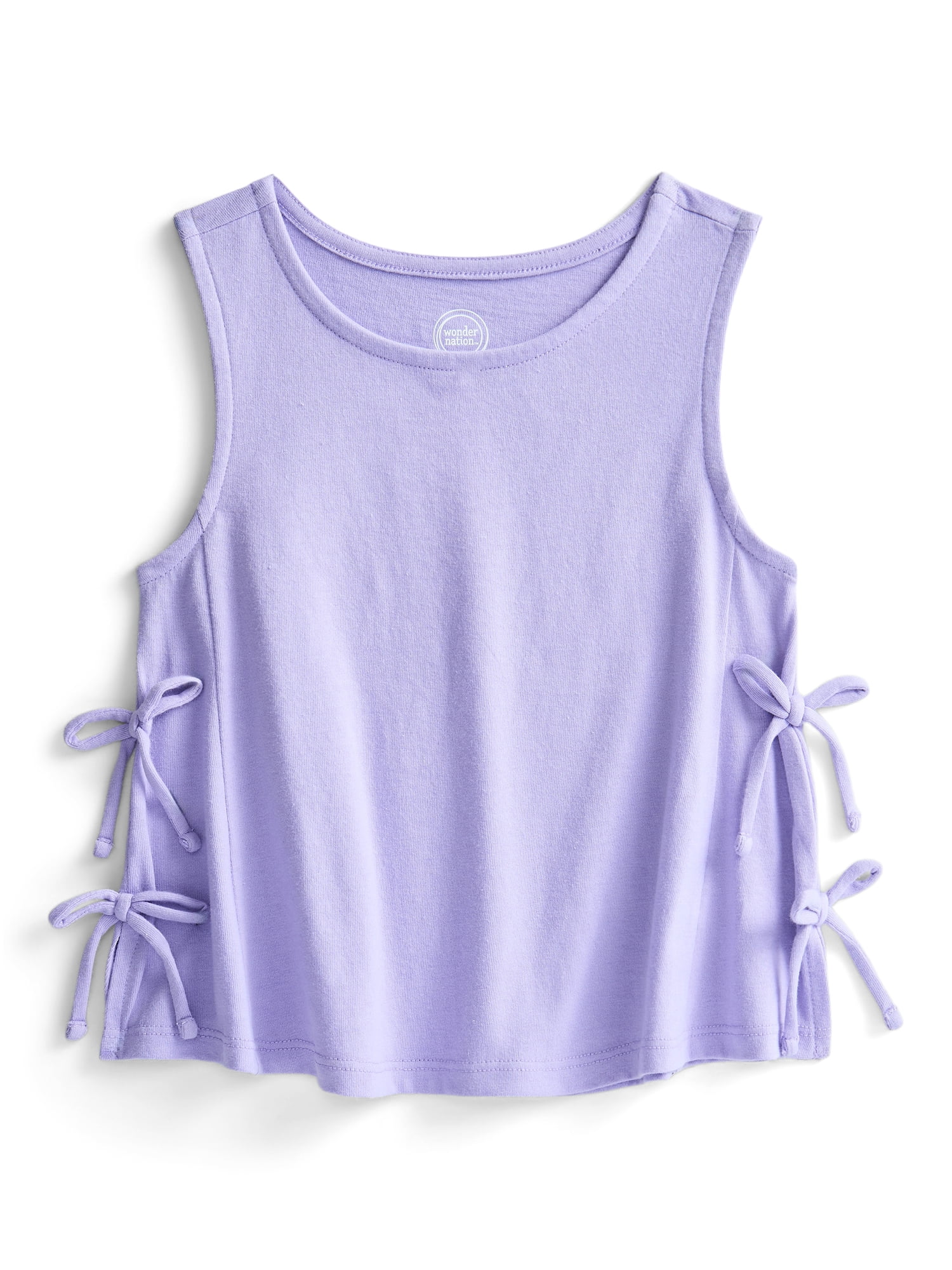 Wonder Nation Girls Fashion Bow Tank Top, Sizes 4-18 & Plus