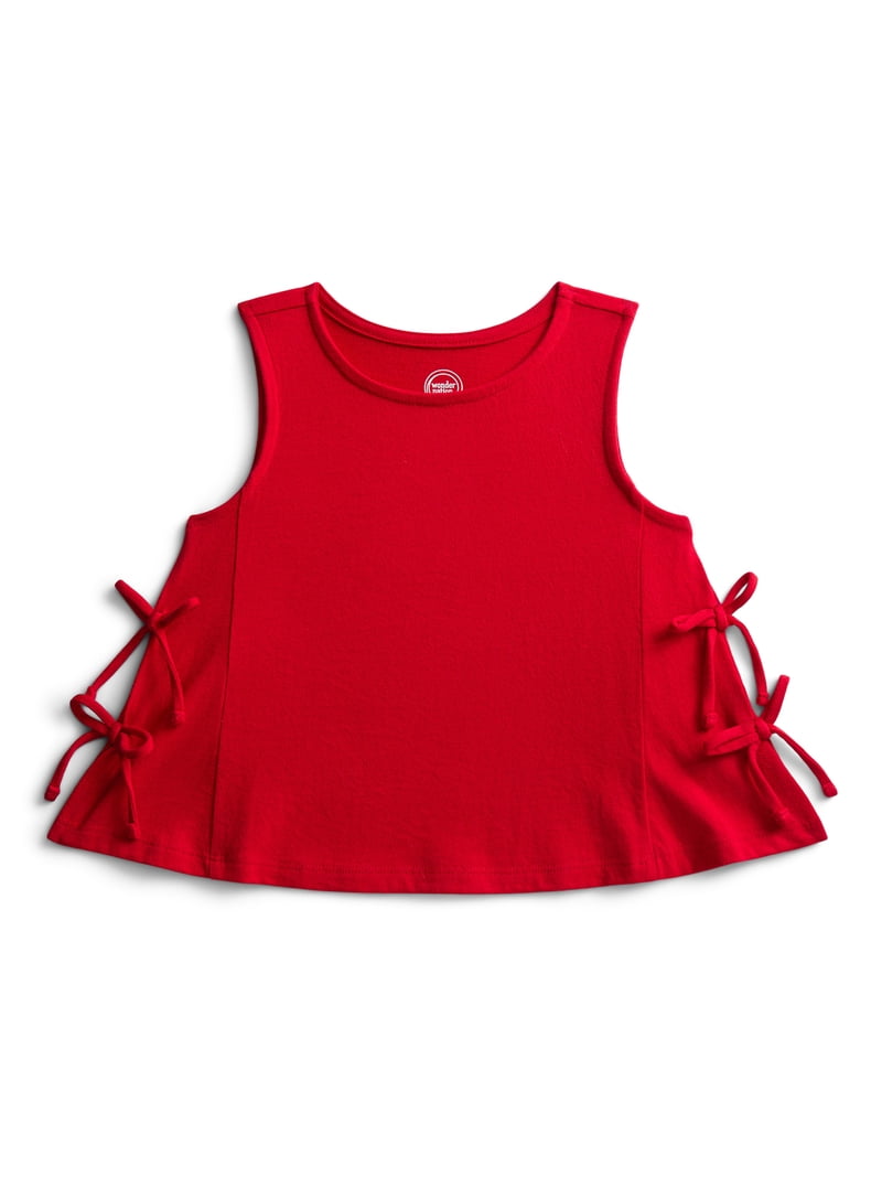 Wonder Nation Girls Fashion Bow Tank Top, Sizes 4-18 & Plus