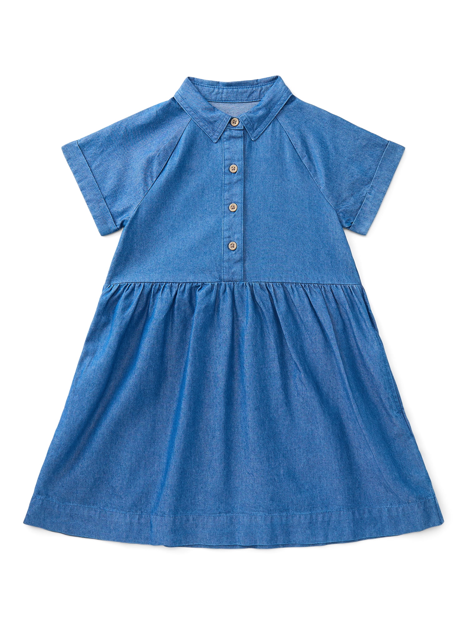 Wonder Nation Girls Collared Dress, Sizes 4-18 & Plus