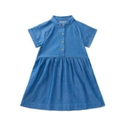 Girls Collared Dress, Sizes 4-18 & Plus