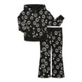 thumbnail image 1 of Wonder Nation Girls Graphic Hoodie and Flare Pants Fleece Set, 2-Piece, Sizes 4-18 & Plus, 1 of 3