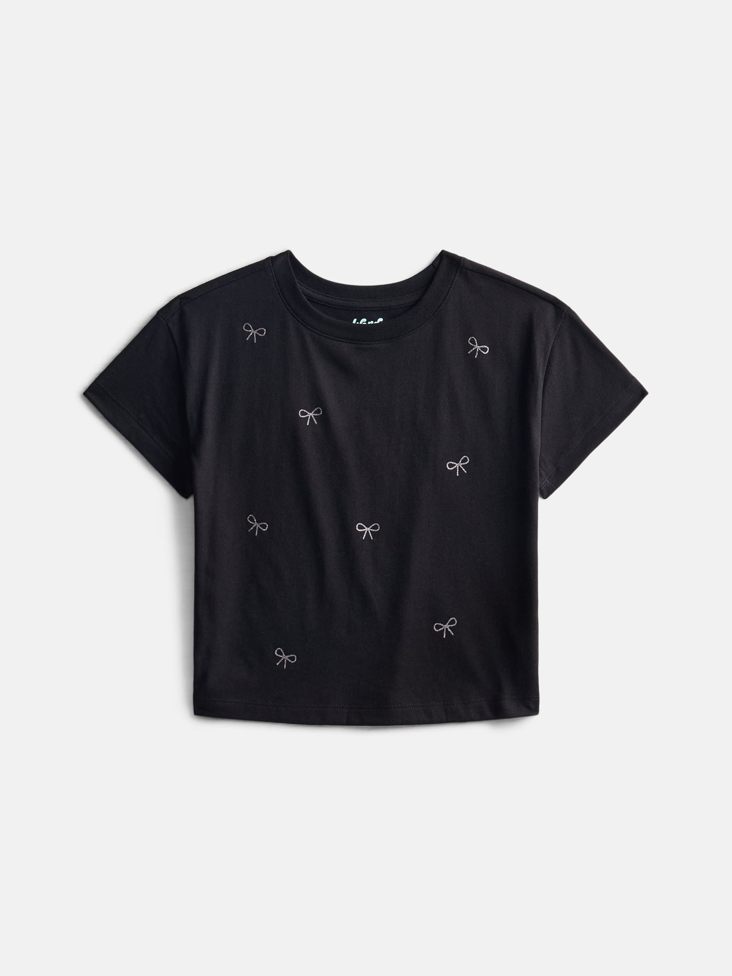 Wonder Nation Girls' Graphic Print Tee with Short Sleeves, Sizes 4-18 & Plus
