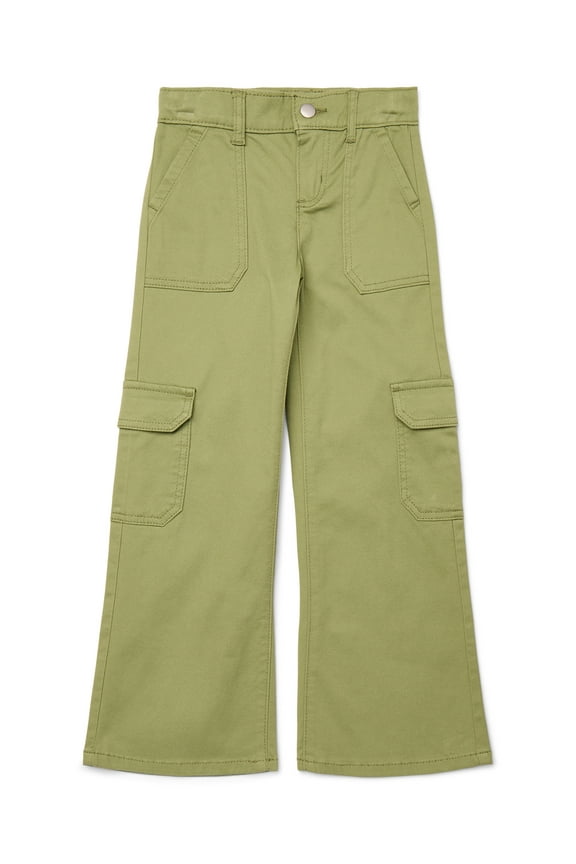 Girls Wide Leg Cargo Jeans, Sizes 5-18 & Plus