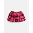 thumbnail image 1 of Wonder Nation Girls Flannel Tiered Cotton Skirt, Sizes 4-18 & Plus, 1 of 3