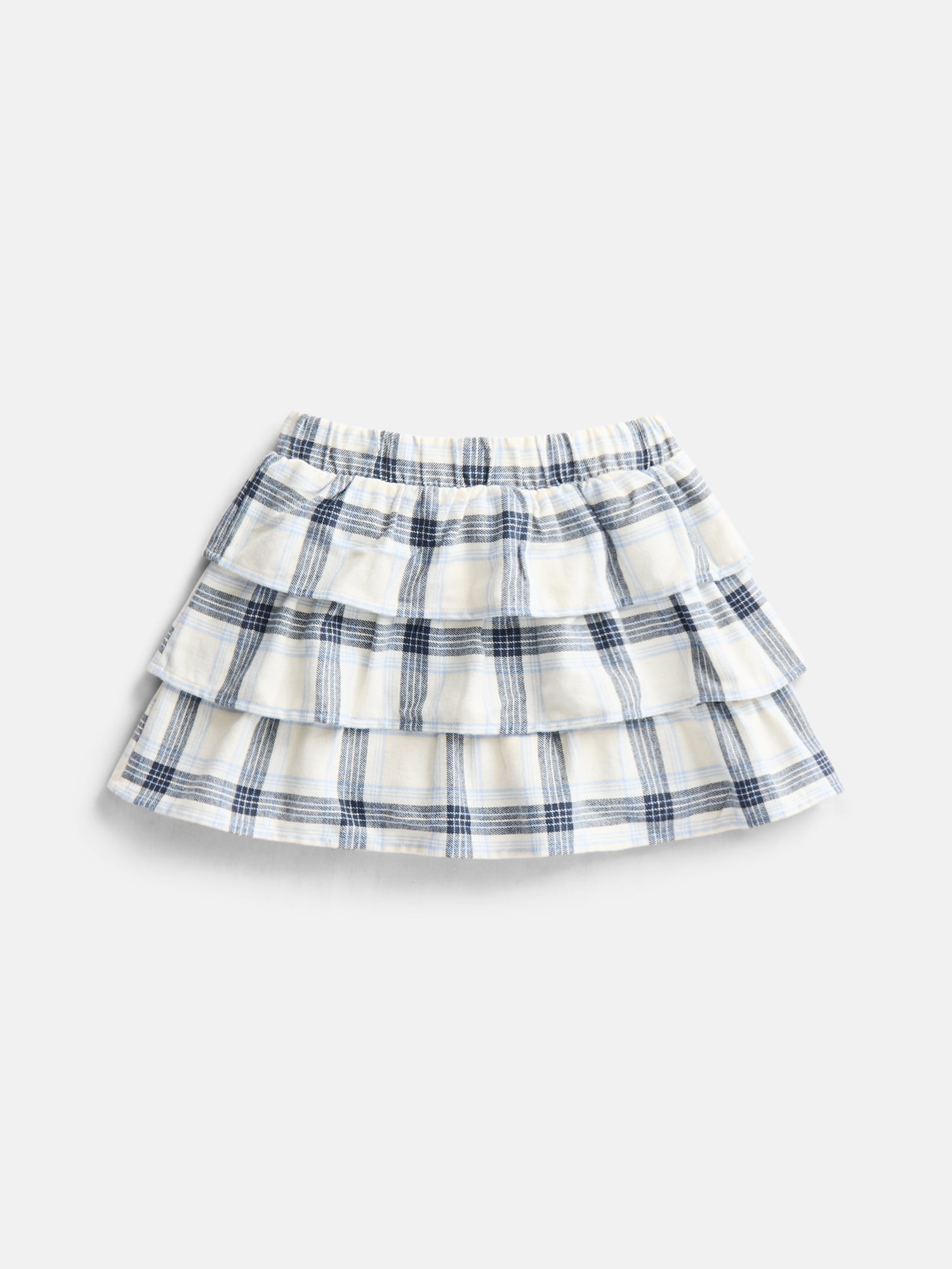 Wonder Nation Girls Flannel Tiered Cotton Skirt, Sizes 4-18 & Plus