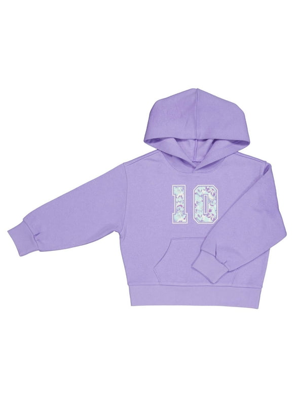 Girls Fleece Hoodie, Sizes 4-18 & Plus