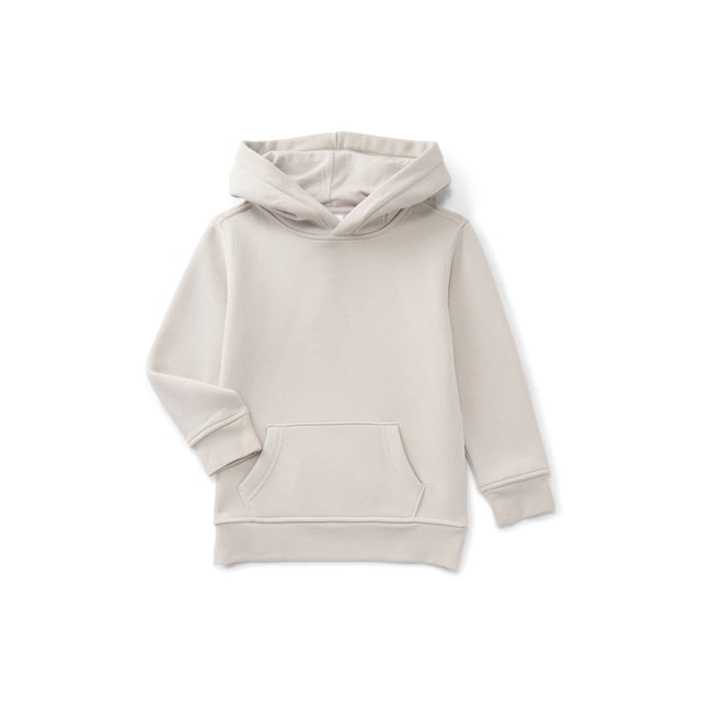 Wonder Nation Boys' Fleece Hoodie with Long Sleeves, Sizes 4-18 & Husky
