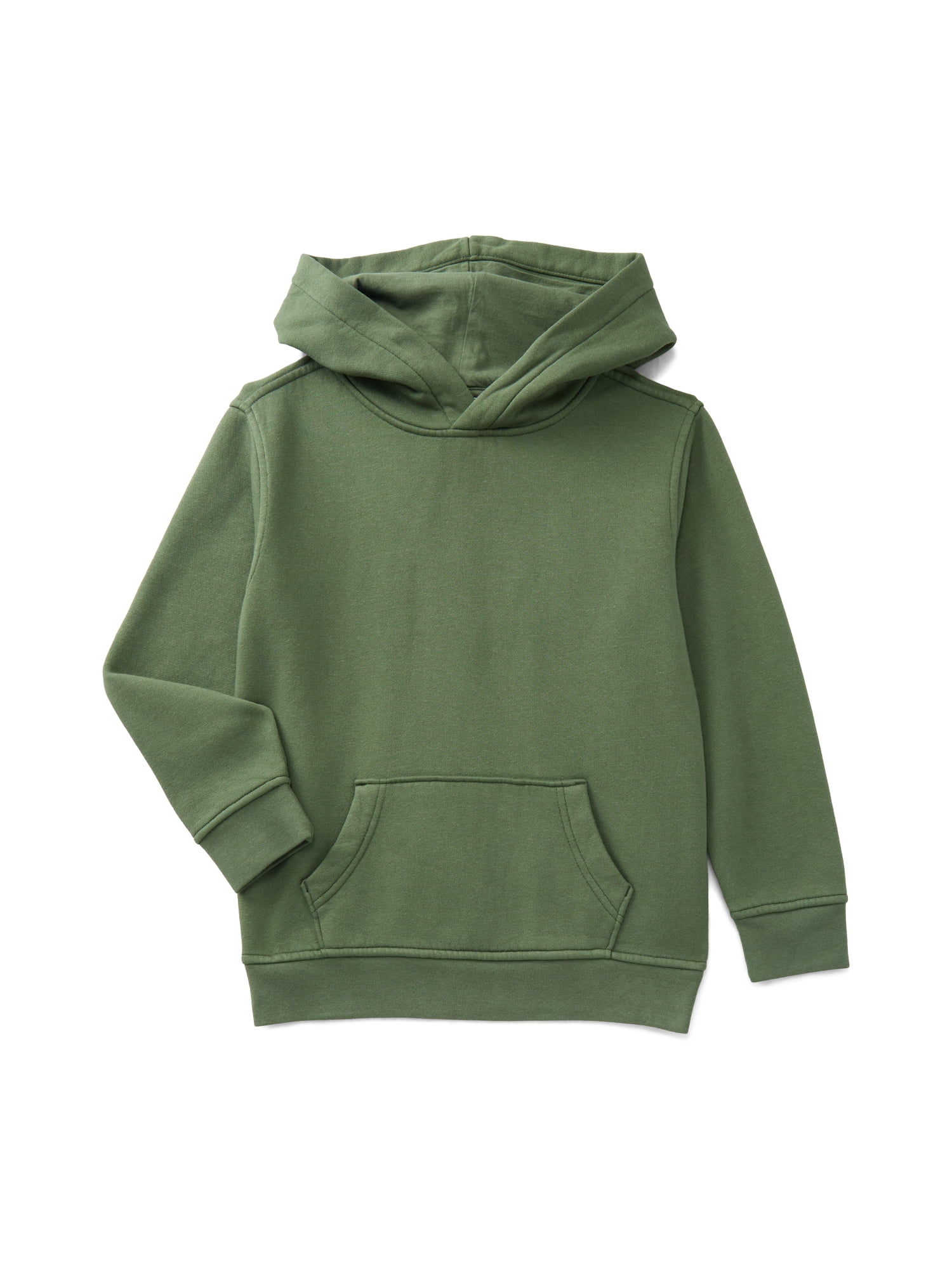 Wonder Nation Boys' Fleece Hoodie with Long Sleeves, Sizes 4-18 & Husky