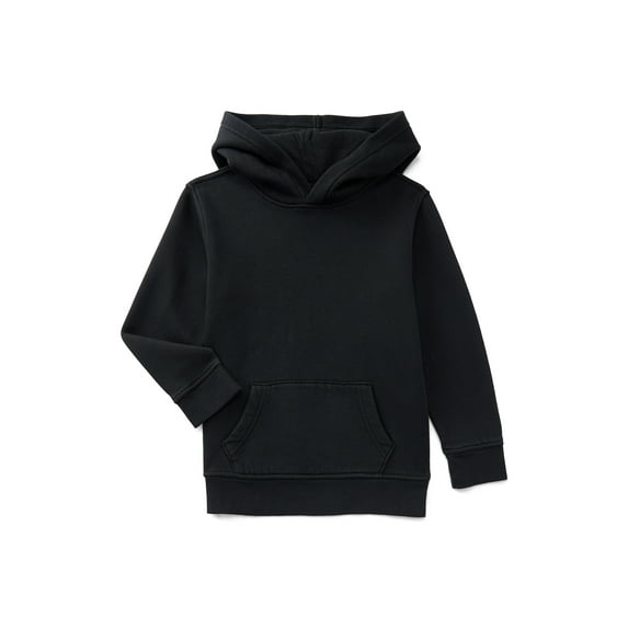 Wonder Nation Boys' Fleece Hoodie with Long Sleeves, Sizes 4-18 & Husky