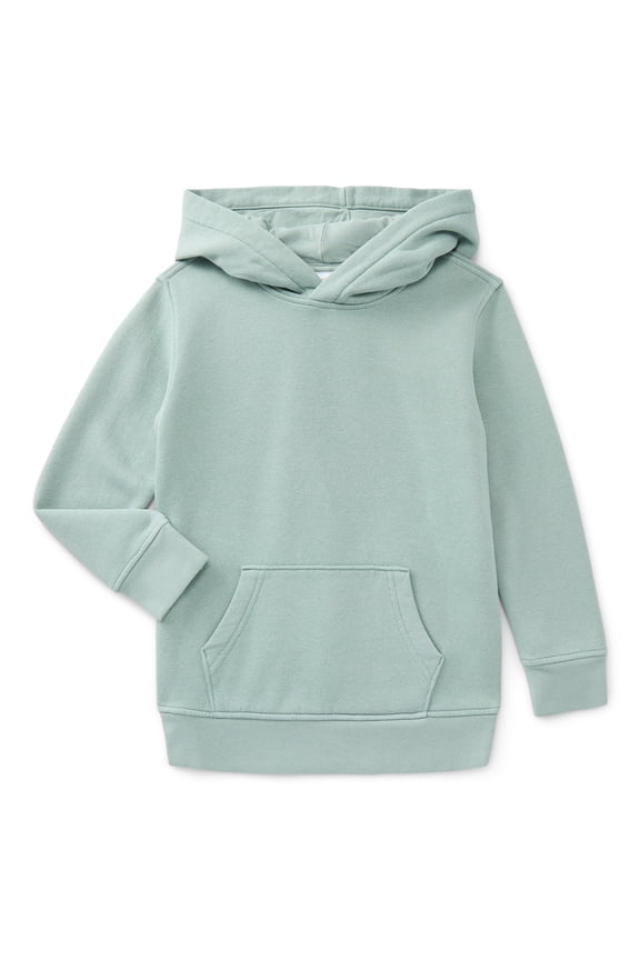 Boys' Fleece Hoodie with Long Sleeves, Sizes 4-18 & Husky